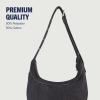 True Religion Women’s Shoulder Bag Purse, Buddha Pocket Hobo Handbag with Adjustable Strap(Black)