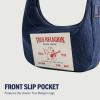 True Religion Women’s Shoulder Bag Purse, Buddha Pocket Hobo Handbag with Adjustable Strap(Dark Denim)