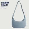 True Religion Women’s Shoulder Bag Purse, Buddha Pocket Hobo Handbag with Adjustable Strap(Light Blue)