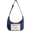 True Religion Women’s Shoulder Bag Purse, Buddha Pocket Hobo Handbag with Adjustable Strap(Dark Denim)