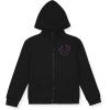 True Religion Girls 3 Piece Fleece Set – Hoodie, Tee Shirt & Jogger/Legging Outfit, Rhinestud & Foil Details (Sizes 4-14)(Black Cargo)
