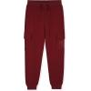 True Religion Girls 3 Piece Fleece Set – Hoodie, Tee Shirt & Jogger/Legging Outfit, Rhinestud & Foil Details (Sizes 4-14)(Red Cargo)