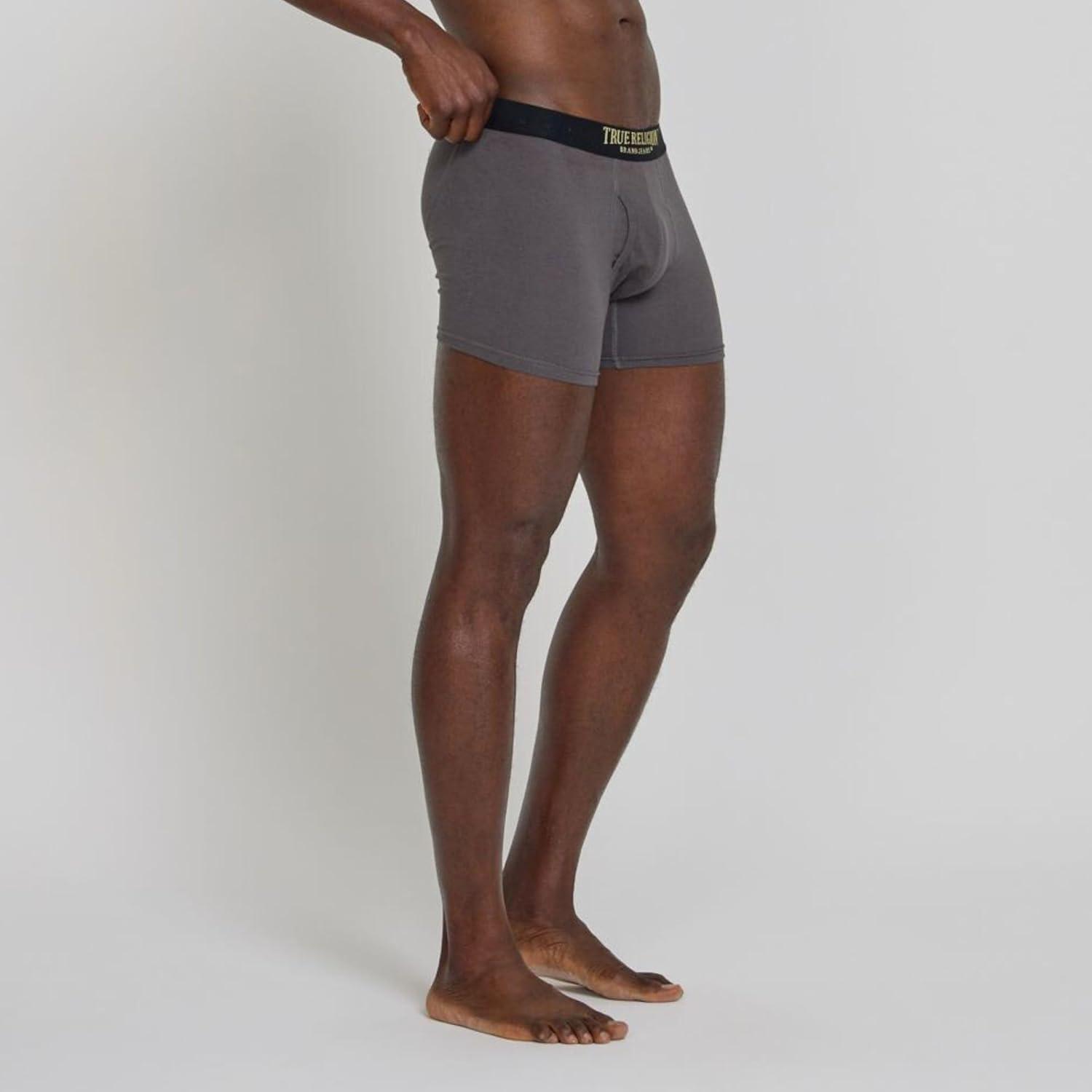imageTrue Religion Mens Boxer Briefs Cotton Stretch Underwear for Men Pack of 5Gold