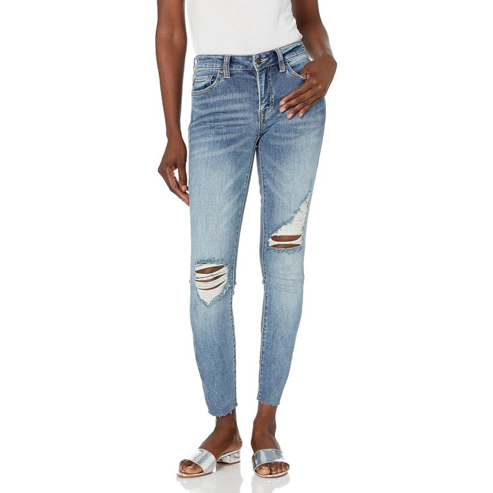 imageTrue Religion Womens Halle Mid Rise Super Skinny Jeans for Women Womens Jeans Skinny Fit Comfortable amp TrendyDeep Sleep