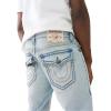 True Religion Men’s Ricky Super T Straight Flap Jean(Kolari Light Wash)