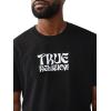 True Religion Men’s Buddha Logo Tee – Felt Horseshoe, Buddha Graphic, Premium Cotton(Jet Black)