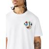 True Religion Men’s Garden Shoey Oversized Heavyweight Tee – Puff Print, Crewneck, Graphic Design(Optic White)