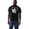 True Religion Men’s JV7 Tipped Polo – Short Sleeve Cut & Sew Knit Polo Shirt with Contrast Trim & Logo(Jet Black)