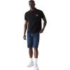 True Religion Men’s JV7 Tipped Polo – Short Sleeve Cut & Sew Knit Polo Shirt with Contrast Trim & Logo(Jet Black)