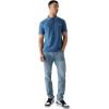 True Religion Men’s JV7 Tipped Polo – Short Sleeve Cut & Sew Knit Polo Shirt with Contrast Trim & Logo(Matte Navy)