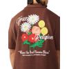True Religion Men’s Knit Logo Camp Collar Shirt – Camp Collar, Button-Up, Embroidered Logo