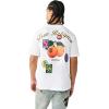 True Religion Men’s Orchard Stamp Graphic Tee – Crewneck(Optic White)