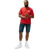 True Religion Men’s Ricky Frayed Hem Denim Short – Relaxed Fit, Horseshoe Detailing – Sideline Raw Dark Wash, 30