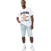 True Religion Men’s Ricky Frayed Hem Denim Short – Relaxed Fit, Raw-Cut Hem, Horseshoe Detailing – Playmaker Faded Indigo Lt Wash, 34