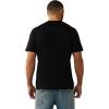 True Religion Men’s SS HS Pennants Tee – Crew Neck, Short Sleeve(Jet Black)