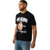 True Religion Men’s SS HS Pennants Tee – Crew Neck, Short Sleeve(Jet Black)