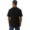 True Religion Men’s Shoey Hoop Tee – Classic Crewneck, Basketball Graphic, 100% Cotton(Jet Black)