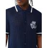 True Religion Men’s Short Sleeve TR Crown Logo Knit Shirt – Soft Cotton, Classic Fit, Logo Graphic