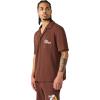 True Religion Men’s Ss Blooms Knit Camp Shirt(Garden Brown)