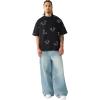 True Religion Men’s Ss Hs Print Oversized Tee(Jet Black)
