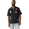 True Religion Men’s Twill Embro Camp Shirt – Button-Up Camp Collar