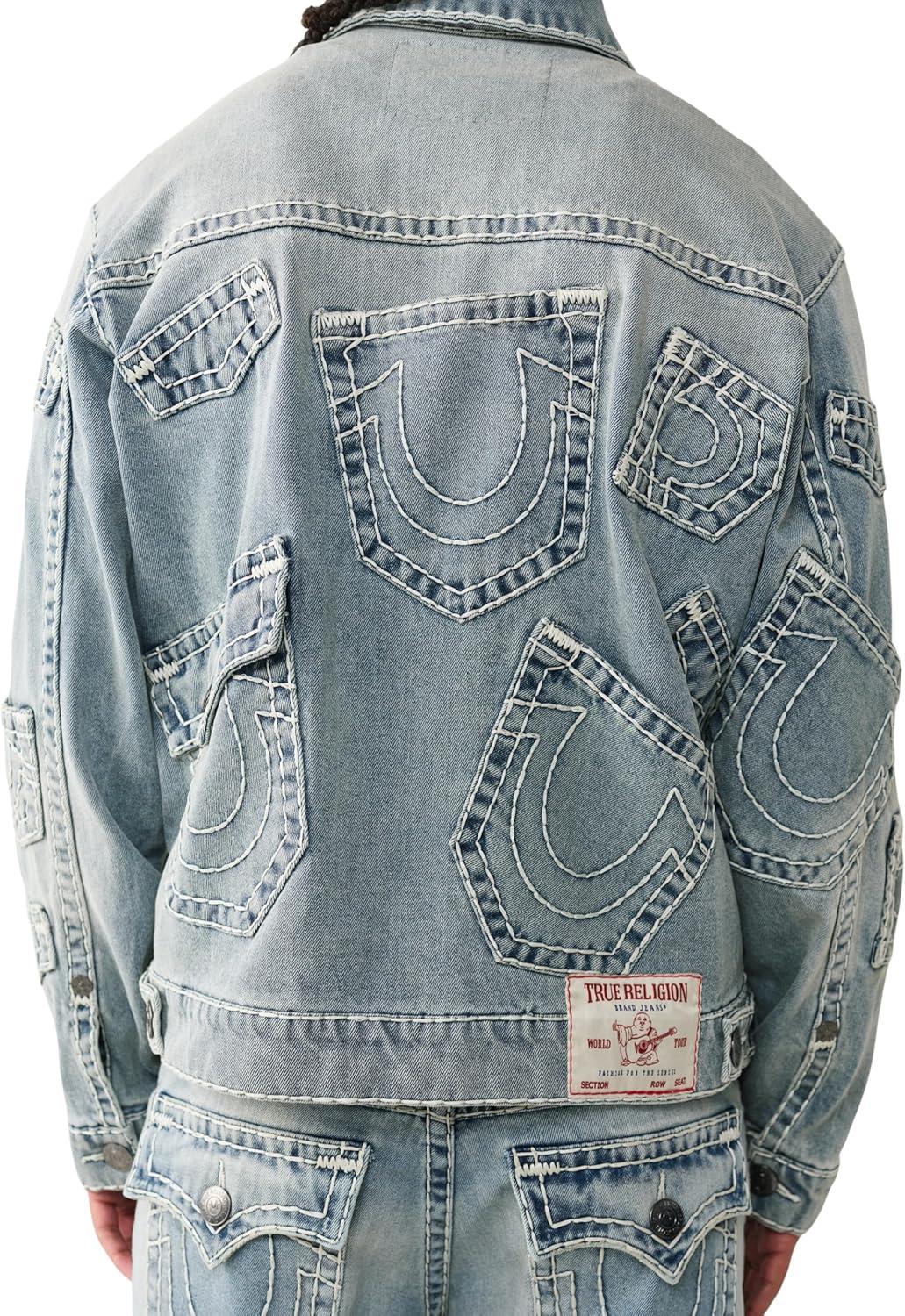 imageTrue Religion Mens Super T Denim Jkt Multi PktGrendal Light Wash