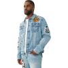 True Religion Men’s Varsity Patch Jimmy Jkt Big T(Shattered Medium Indigo)