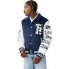 True Religion Men’s Tr Crest Wool Varsity Jacket(Midnight Blue)