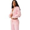 True Religion Women’s Horseshoe Appliqué Zip Hoodie – Full Zip Sweatshirt(Fairytale)