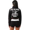 True Religion Women’s Sporty Crystal Half Zip Pullover