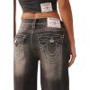 True Religion Women’s Baggy Denim Jort Big T Flap(Cocoa Crumble)