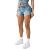 True Religion Women’s Front Pocket Denim Shorts Flap(Sunset Ticket)
