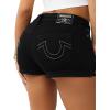 True Religion Womens Jennie Mr Curvy Rolled Short(Body Rinse Black)
