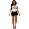 True Religion Womens Jennie Mr Curvy Rolled Short(Body Rinse Black)