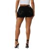 True Religion Womens Jennie Mr Curvy Rolled Short(Body Rinse Black)
