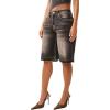 True Religion Women’s Baggy Denim Jort Big T Flap(Cocoa Crumble)