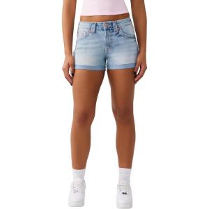 True Religion Women’s Jennie Mr Short Big T(Flax Flower)
