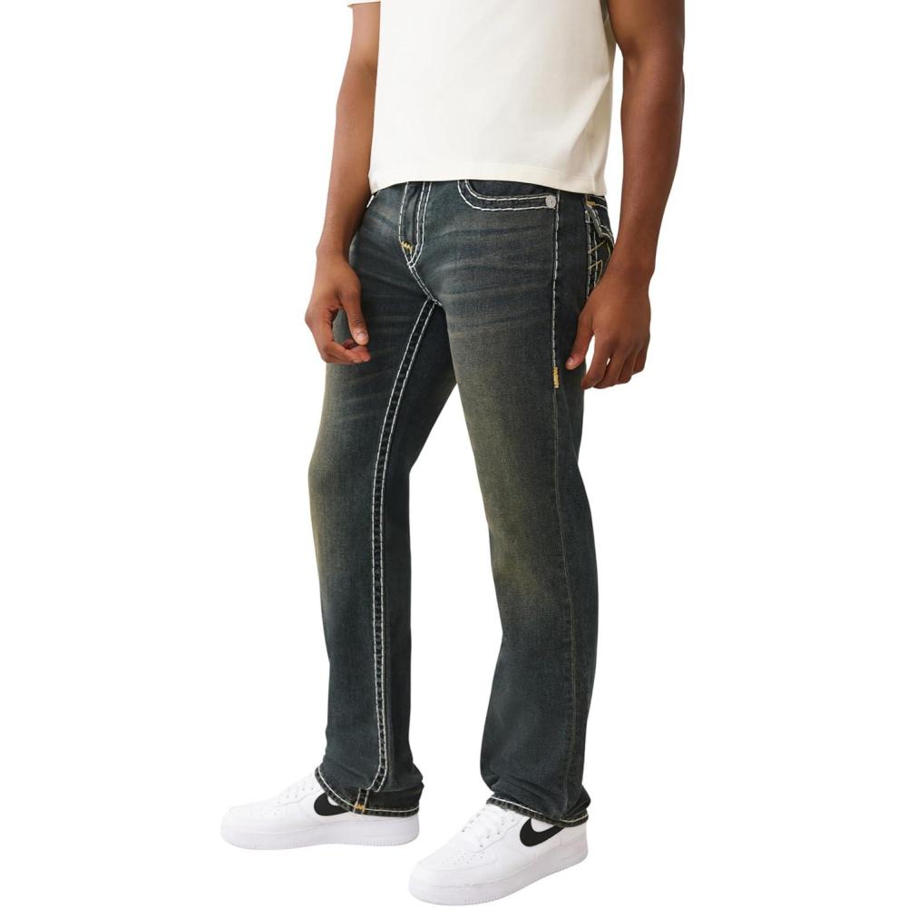 imageTrue Religion Mens Ricky Super T Flap 34 inGreenland Dark Wash