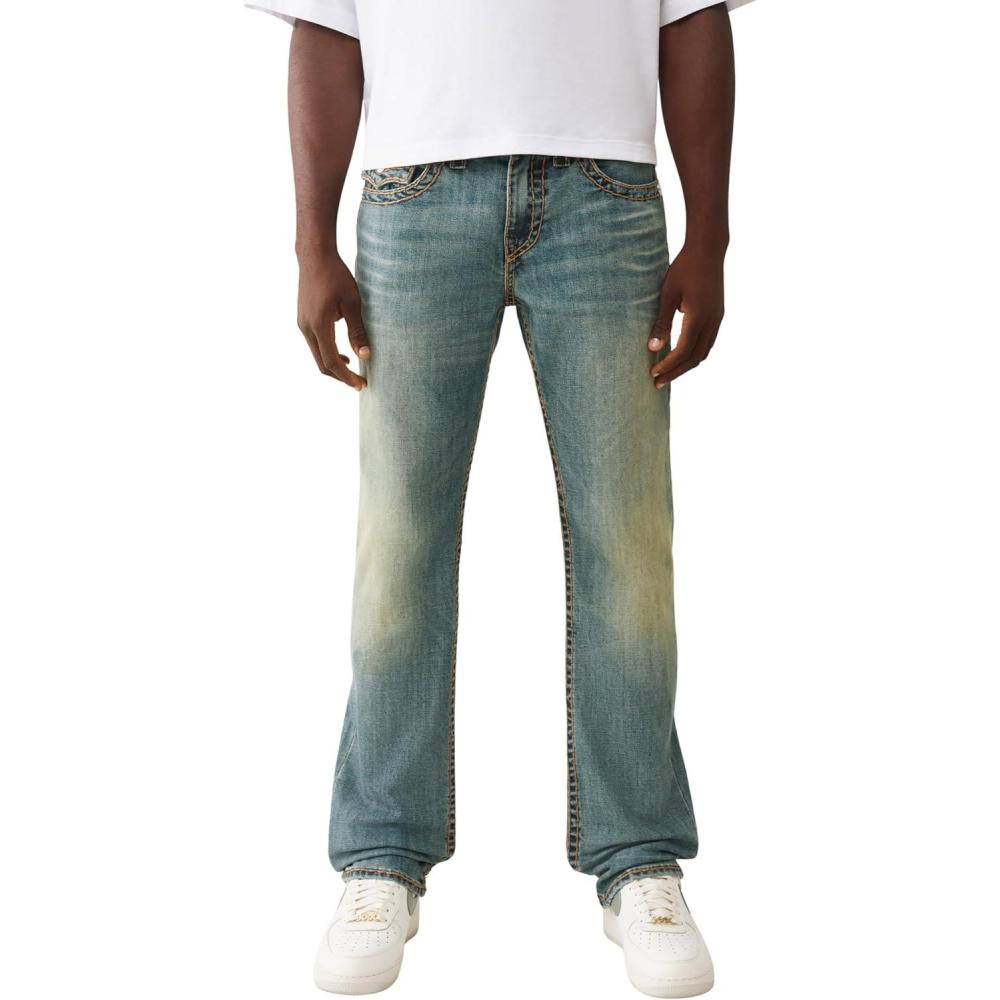 imageTrue Religion Mens Ricky Super T Flap 34inSteel Drift Medium Wash