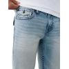 True Religion Men’s Billy Flap Bootcut Jean 34” – Relaxed Fit, Iconic Flap Pockets, Signature Horseshoe Stitching