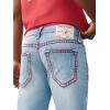 True Religion Men’s Billy Super T Bootcut Jean 34” – Relaxed Fit, Super T Stitching, Horseshoe Detail