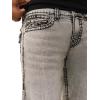 True Religion Men’s Billy Super T Flap Bootcut Jean 34″ – Premium Denim, Super T Stitching, Flap Pockets