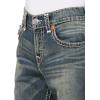 True Religion Men’s Ricky Super T Flap 34in(Midnight Warehouse Dark Wash)