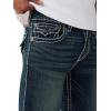True Religion Men’s Ricky Super T Flap 34in(Riff Grunge Dark Wash)