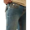 True Religion Men’s Ricky Super T Flap 34in(Sepia Dawn Medium Wash)