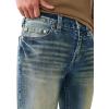 True Religion Men’s Rocco Single Needle Jean 32” – Skinny Fit, Tonal Stitching