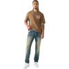 True Religion Men’s Rocco Single Needle Jean 32” – Skinny Fit, Tonal Stitching