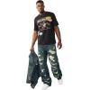 True Religion Men’s Vinny Destroyed Ultra Baggy Jean 34” – Slim-Fit, Whiskering, Horseshoe Detailing