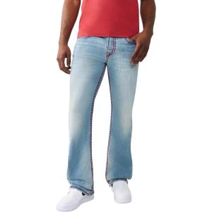 True Religion Men’s Billy Super T Bootcut Jean 34” – Relaxed Fit, Super T Stitching, Horseshoe Detail
