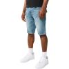 True Religion Men’s Ricky Flap Denim Short – Whiskering, Horseshoe Detailing